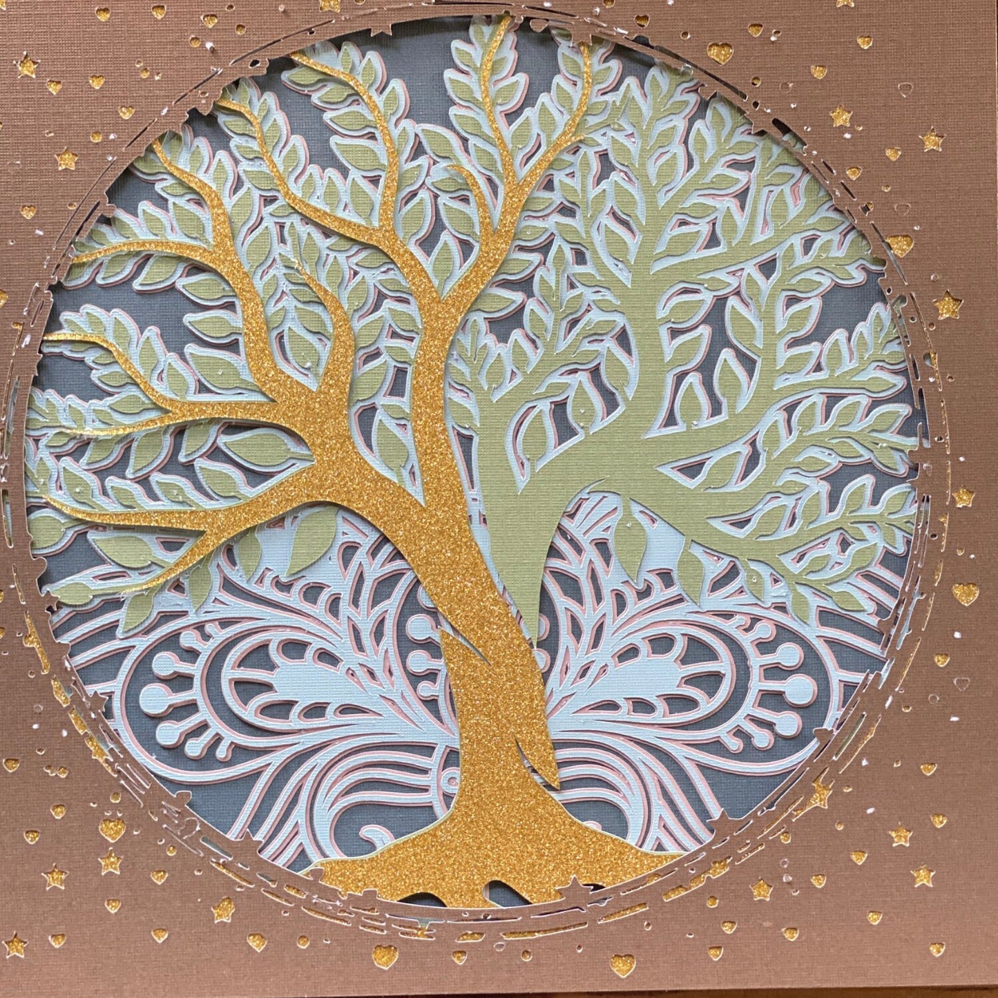 3D Tree of Life Svg | Cricut Cut File | Mandala Layered Shadowbox Paper Art | Instant Digital Download