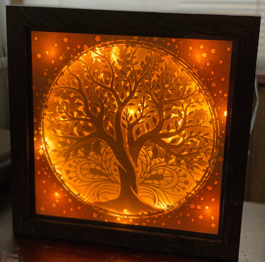 3D Tree of Life Svg | Cricut Cut File | Mandala Layered Shadowbox Paper Art | Instant Digital Download