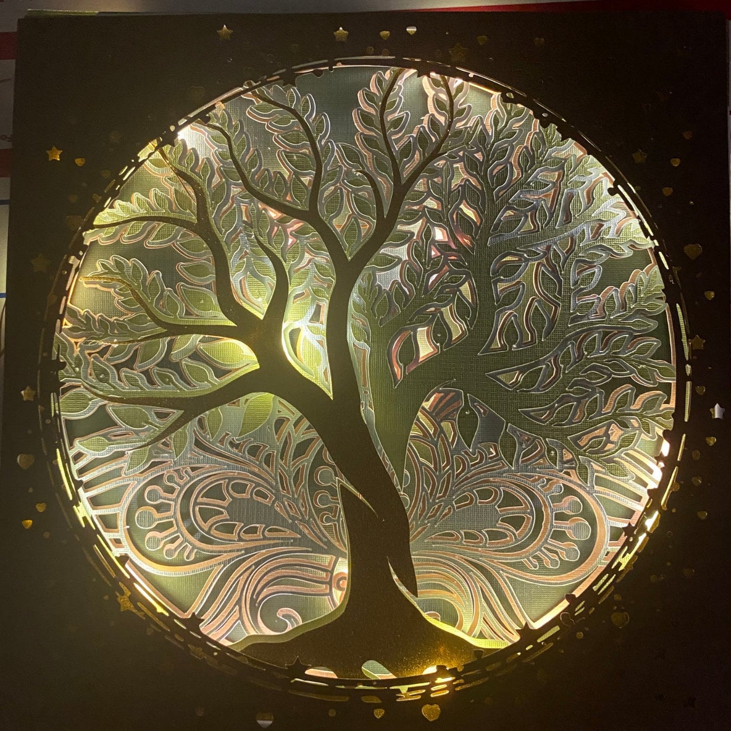 3D Tree of Life Svg | Cricut Cut File | Mandala Layered Shadowbox Paper Art | Instant Digital Download