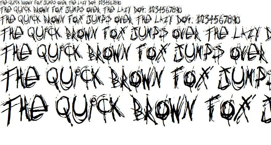 Blair Witch Procreate Font | Creepy Halloween TTF Windows & Mac compatible, TTF true type font, use in Cricut Design Space Silhouette Adobe