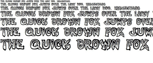 Creature Gross font TTF Procreate Oozy Gooey Halloween TTF Windows & Mac compatible true type font Cricut Design Space Silhouette