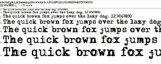 Old Messy Typewriter Font | True Type Font (TTF) works Canva, Cricut, Procreate and more Type writer