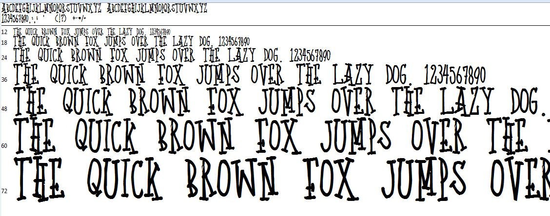 Printed Handwriting Font Style TTF Quirky printed True Type FOnt Procreate Windows & Mac Cricut Design Space, Silhouette