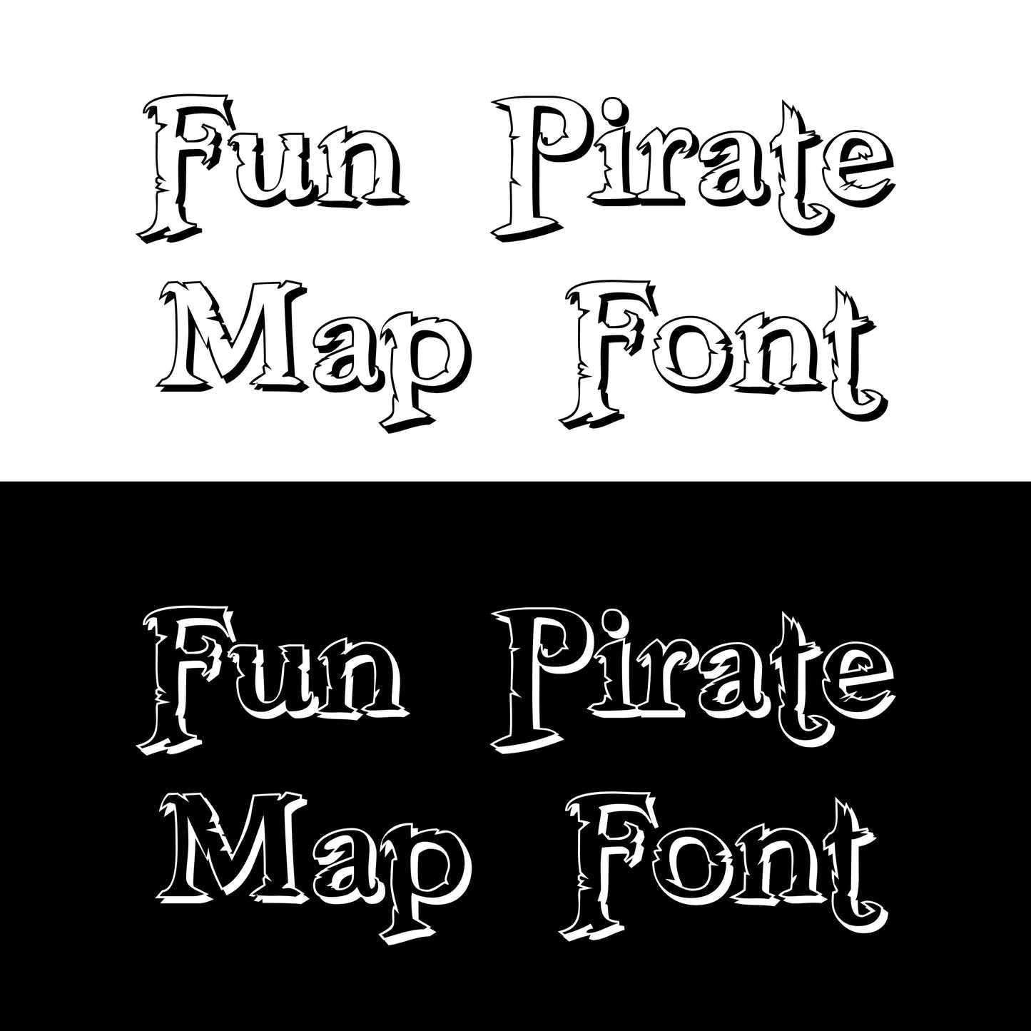 Pirate font  Treasure Map TTF Font  Procreate Windows Canva Cricut and more True Type Font