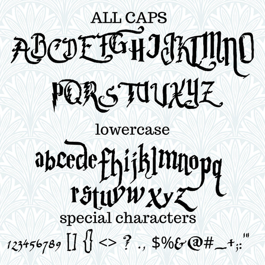 Wizard Font Parry Hotter Manage Mischief Potter and Windows Compatible TTF True Type Font, Procreate Font, Canva Font, Cricut Design