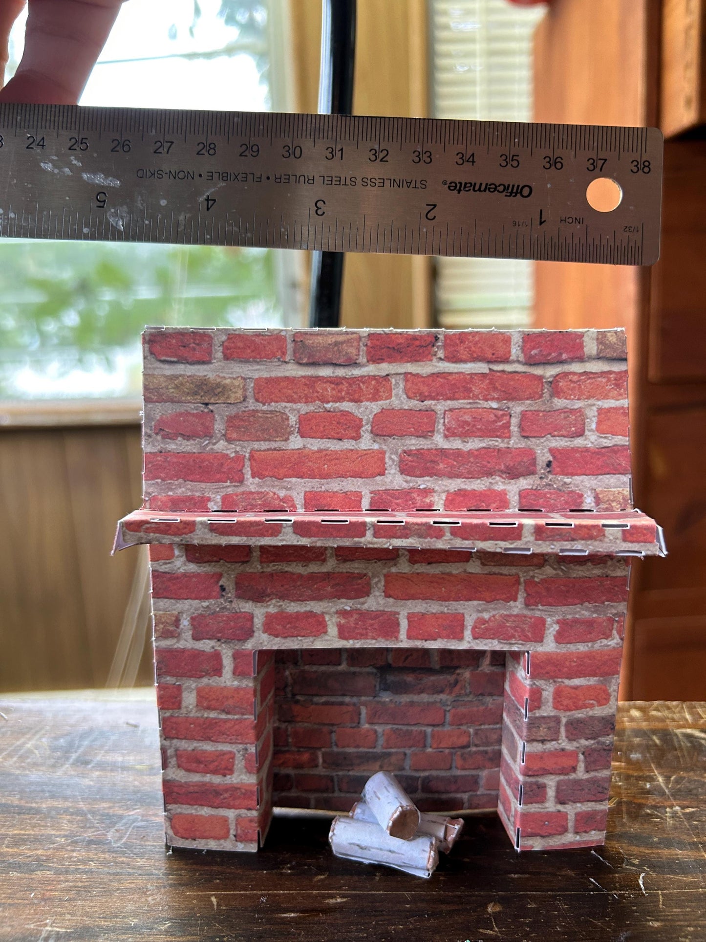 DIY Dollhouse Fireplace & Birch logs | Cricut Cut Files SVG and PNG for Print and Cut