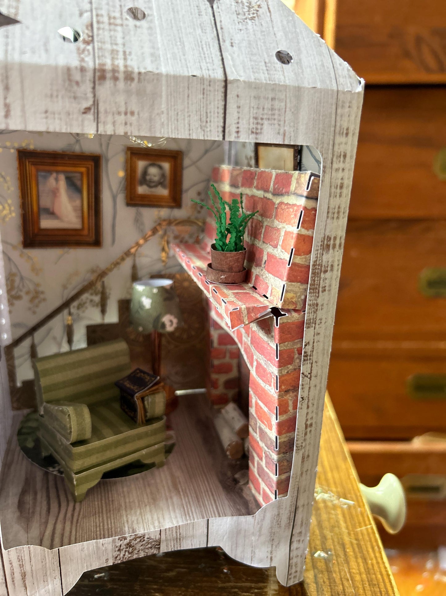 DIY Dollhouse Fireplace & Birch logs | Cricut Cut Files SVG and PNG for Print and Cut