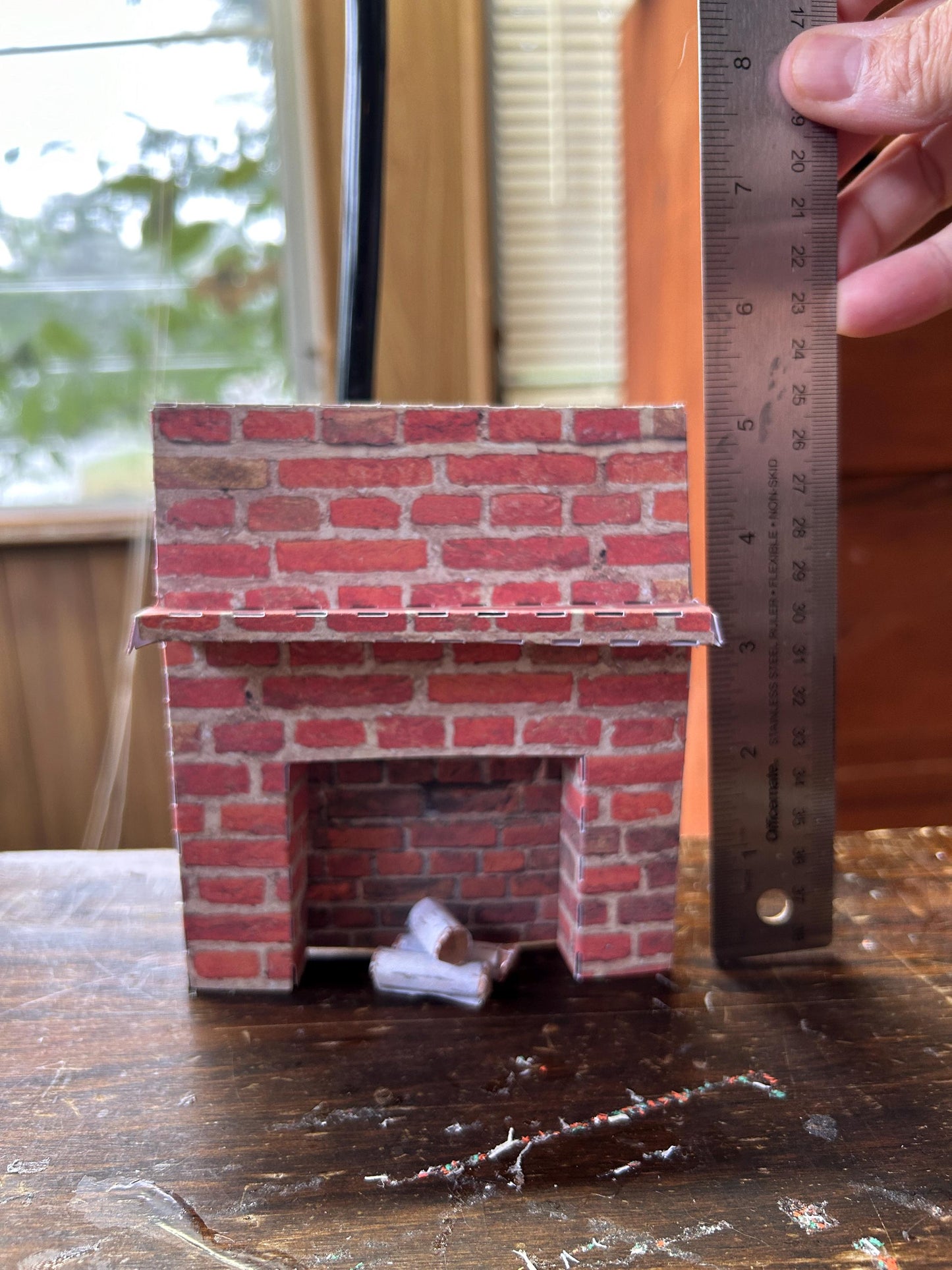 DIY Dollhouse Fireplace & Birch logs | Cricut Cut Files SVG and PNG for Print and Cut